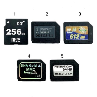 พร้อมส่ง MMC Mini SD Card 64MB 256Mb 512MB 1GB