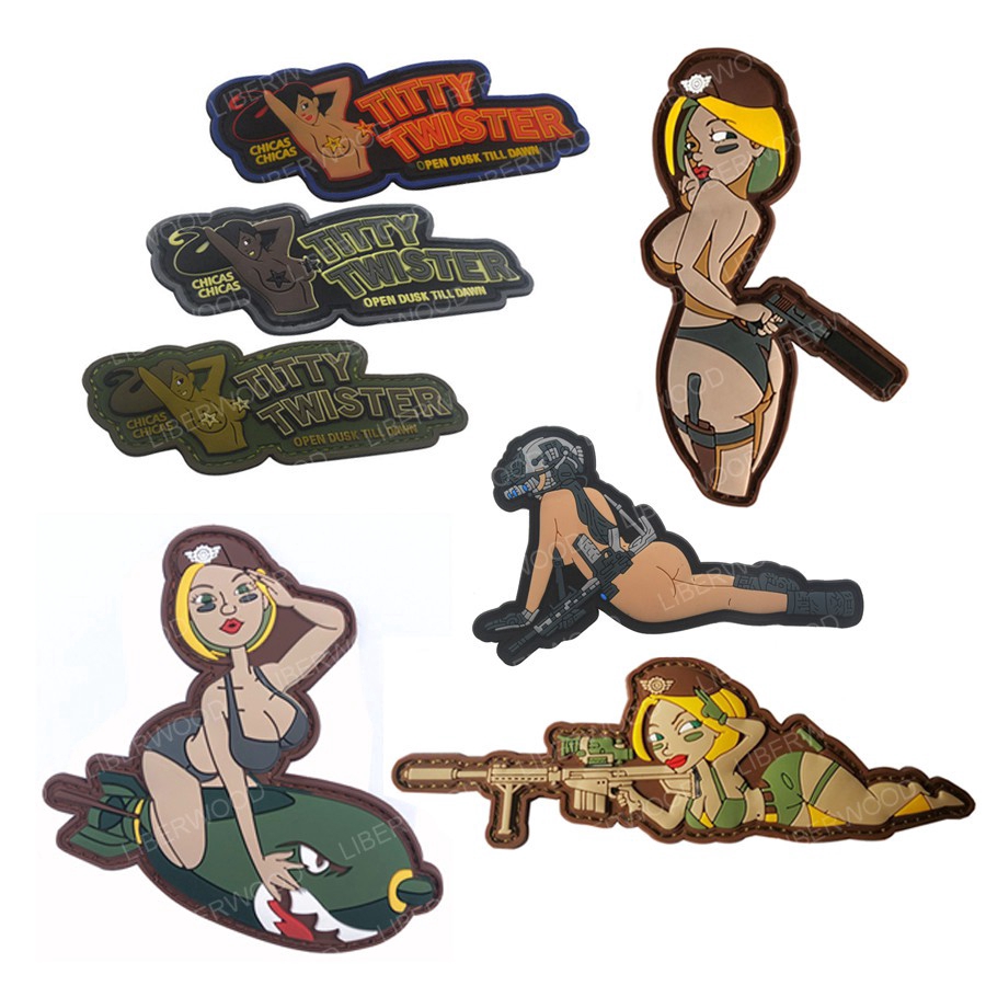 แพทช์-pvc-รูปการ์ตูน-3d-ops-skyler-pinup-pin-up-armed-girl-ww-2