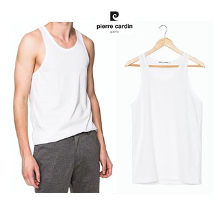ราคาPierre Cardin เสื้อกล้ามผ้า Cotton PV-501 1ตัว สีขาว