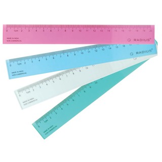 RADIUS ไม้บรรทัด 20CM / 12 ชิ้น (Ruler 20CM RADIUS)