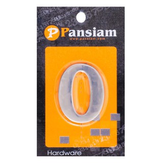 สัญลักษณ์ ตัวเลขอารบิค #0 PANSIAM AN-050 50 มม. สีสเตนเลส ป้ายสัญลักษณ์ เฟอร์นิเจอร์ ของแต่งบ้าน ARABIC NUMBER PANSIAM #