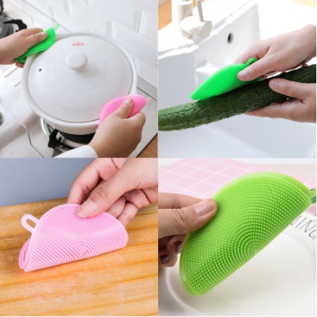 ซิลิโคนล้างจาน-แปรงซิลิโคน-sponge-scrubber-ฟองน้ำล้างจาน-ฟองน้ำซิลิโคน-ซิลิโคนจับหม้อ-สําหรับล้างจาน-ล้างหม้อ