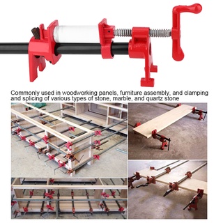 แคลมป์ช่างไม้ Fixture 3/4 Pipe Clamp Fixture นิ้ว Pipe Clamp Hand-Cranked Vertical