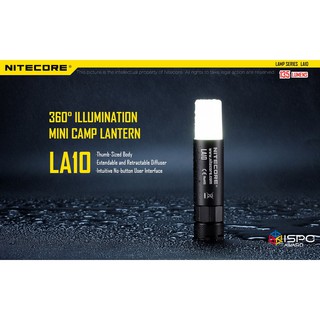 ภาพขนาดย่อของสินค้าไฟฉายตะเกียง Nitecore LA10 สินค้าตัวแทนในไทยมีประกัน 3 ปี