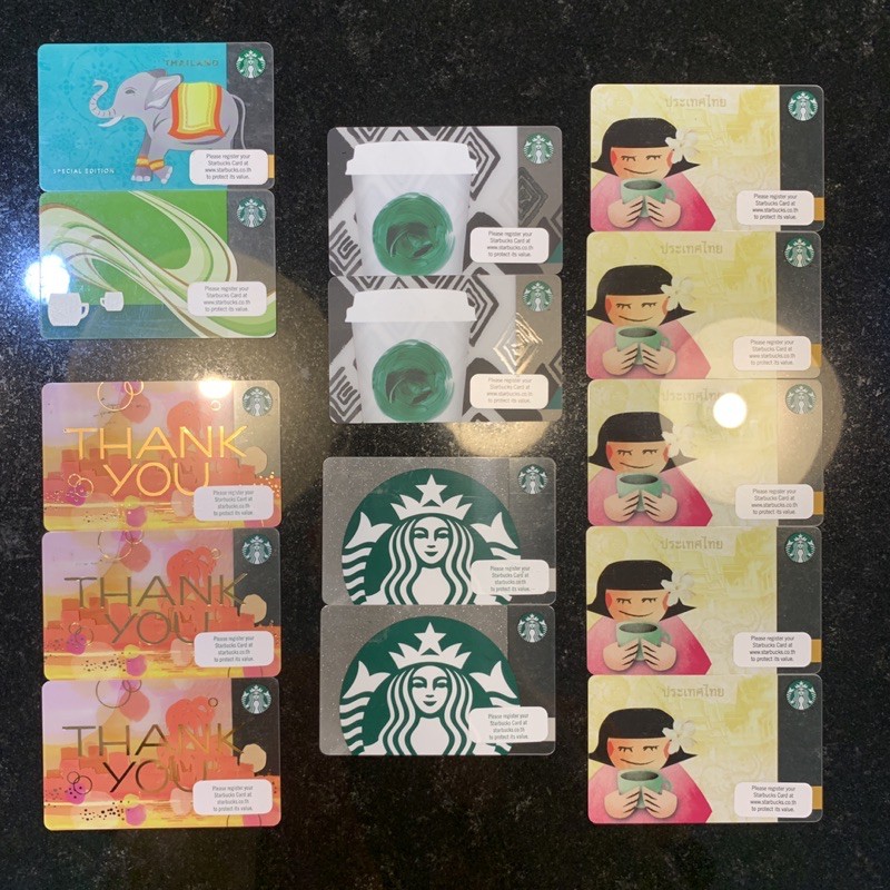 ภาพหน้าปกสินค้าบัตรสตาร์บัค ขูดพินแล้ว บัตร Starbucks Card บัตรเปล่า บัตรของขวัญ บัตรสะสม ลายน่ารัก Special Edition หายาก จากร้าน vickend บน Shopee