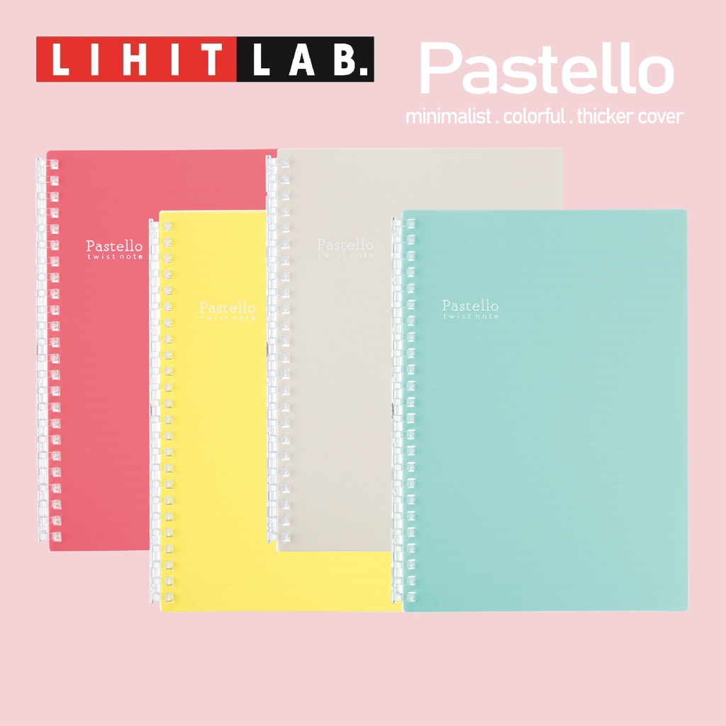 LIHIT Lab.สมุดโน้ต Pastello Twist Note 6มม.-ขนาดโค้ง (ขนาด B5/A5 ...