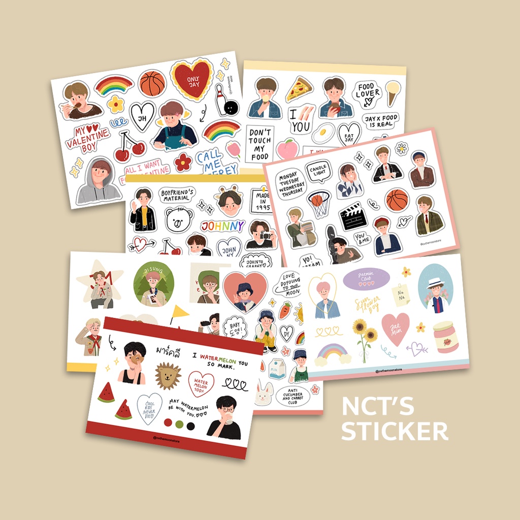 NCT's STICKER - สติ๊กเกอร์ nct ver.A | Shopee Thailand