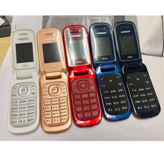 โทรศัพท์มือถือซัมซุง SAMSUNG GT-E1272  ใหม่ (สีแดง) มือถือฝาพับ ใช้ได้ 2 ซิม ทุกเครื่อข่าย AIS TRUE DTAC MY 3G/4G ปุ่มกด