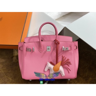 Herm swift Birkin25 handbag business briefcase shopping tote with belt closure pure handmade
