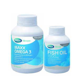ภาพหน้าปกสินค้าMega We Care MAXX OMEGA 3+(FREE)FISH OIL 60\'S+30\'S เมก้า แมกซ์ โอเมก้า 60 แคปซูล EPA DHA แถม น้ำมันปลา 1000mg. 30 เม็ด ที่เกี่ยวข้อง
