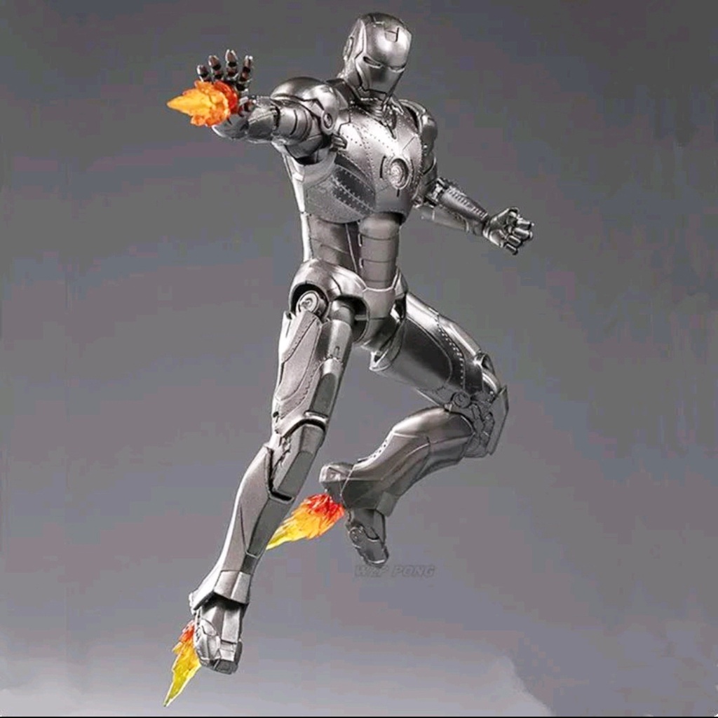 โมเดล-iron-man-mark-ii-งานแท้ลิขสิทธิ์-zd-toys-สูงประมาณ-19-cm-ขยับและเปลี่ยนมือ-action-ต่างๆได้-สีเมทัลลิค-สวยสุดยอด