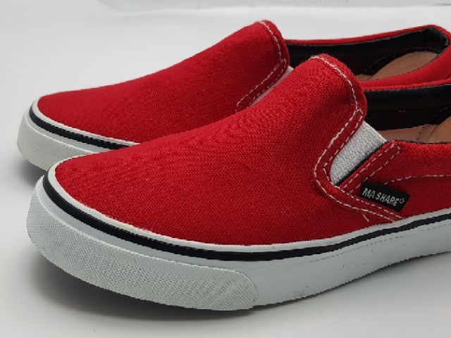 รองเท้าผ้าใบแบบสวม-v5-สีแดง-ไซส์-38-43