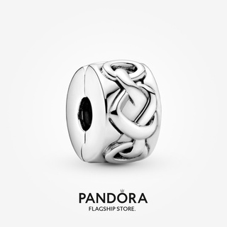 Pandora จี้รูปหัวใจ แบบคลิปหนีบ ของขวัญวันเกิด สําหรับสุภาพสตรี p825