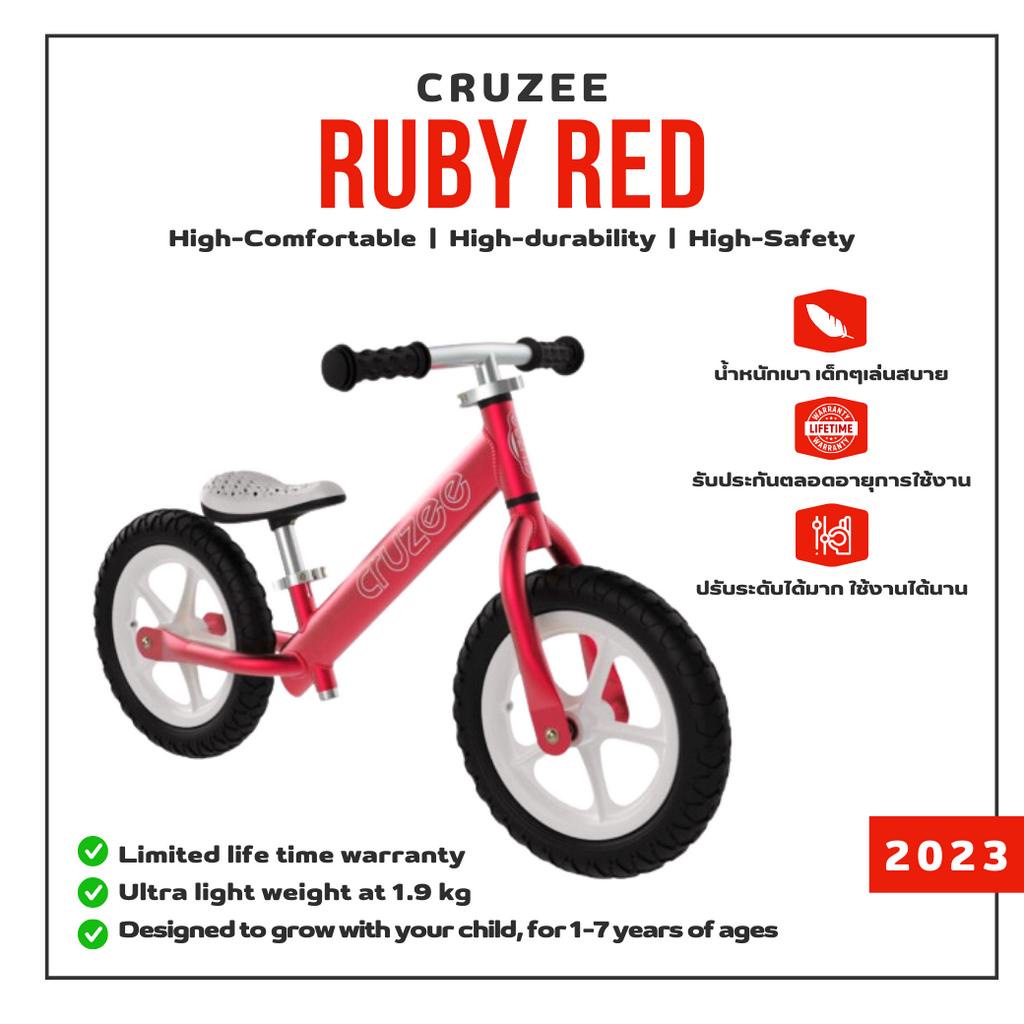 cruzee-ultralite-new-2023-จักรยานบาลานซ์ไบค์-ครูซซี่-สีแดง