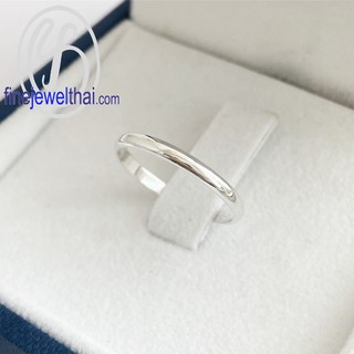 Finejewelthai-แหวน-แหวนเกลี้ยง-แหวนเงินแท้-แหวนหมั้น-แหวนแต่งงาน-Silver-Ring-R110100