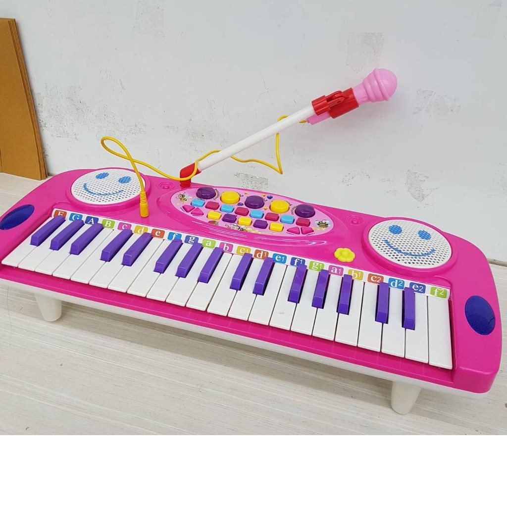 electronic-organ-no-3702a-เครื่องเล่นอิเลคโทนไฟฟ้า-พร้อมไมค์-ลำโพงในตัว-อัดเสียงดนตรี-เสียงร้องเพลง-ได้ในตัว