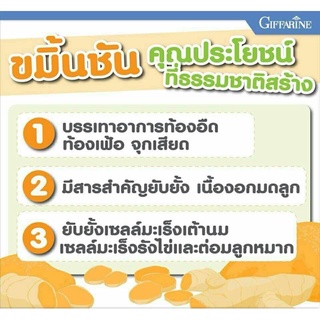 ภาพขนาดย่อของภาพหน้าปกสินค้า(ส่งฟรี) ขมิ้น ขมิ้นชัน กิฟฟารีน สารสกัดจากขมิ้นชันผสมวิตามิน C - E GIFFARINE  เคอร์คิวมา ซี-อี ลดอาการ แน่นท้อง ท้องอื จากร้าน sp.giffarine บน Shopee ภาพที่ 3