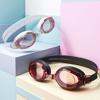 สินค้า พร้อมส่ง❗ แว่นว่ายน้ำสายตาสั้น 150-900  ขาว-ชมพู 👍