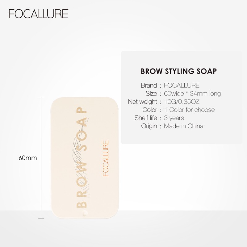 ภาพสินค้าFocallure เจลปัดคิ้ว สีใส 3D กันน้ำ ติดทนนาน มาสคาร่าคิ้ว แว็กปัดคิ้ว เจลขนนก จากร้าน focallure.th บน Shopee ภาพที่ 6