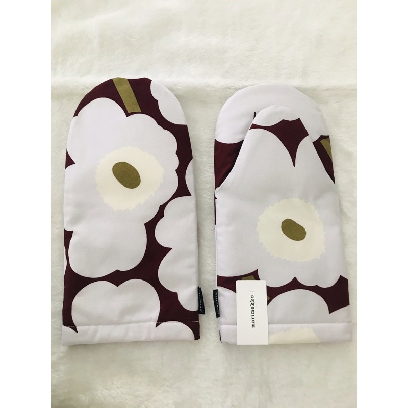 ถุงมือกันร้อน-marimekko-แท้100-ดอก-unikko