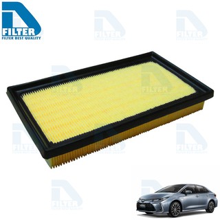 กรองอากาศ Toyota โตโยต้า Altis อัลติส 2020 (เครื่อง 1.6,1.8),Corolla Cross 2020 (เครื่อง 1.8) By D Filter (DA138N)