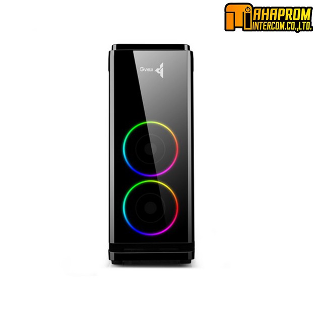 🚀 GVIEW i3-61 ATX Gaming Case เคสคอมพิวเตอร์ดีไซน์กระจกนิรภัย พร้อมพัด ...