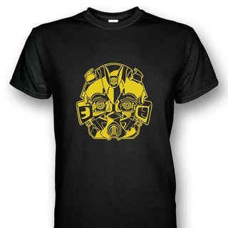 Tee เสื้อโอเวอร์ไซ เสื้อยืดคอกลม 30s Bumble Bee สีดำและสีเหลือง Tshirt Transformer Superhero Clothes