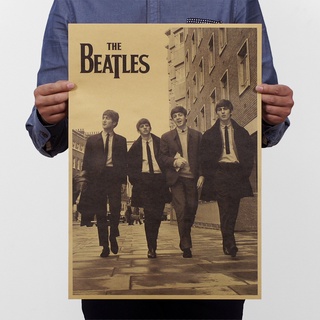 สินค้า โปสเตอร์ Beatles A/Nostalgia/Old ขนาด 51X36 ซม. สําหรับตกแต่งบาร์