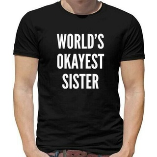 [S-5XL] ขายดี เสื้อยืดลําลอง แขนสั้น พิมพ์ลาย Worlds Okest Sister Siblings Twins Family Joke Humour MOckga36OFhogk79 สํ