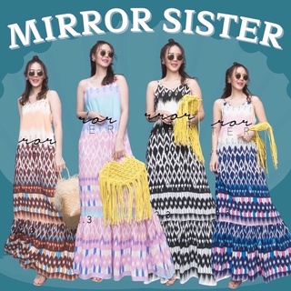 Code : 10522.3 เดรสสายเดี่ยว เดรสทรงปล่อย เดรงทรงหลวม เดรสไปทะเล งานป้าย mirrorsister