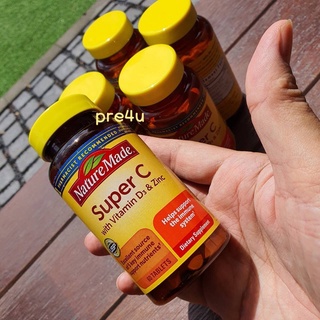 ภาพขนาดย่อของภาพหน้าปกสินค้าNature Made, Super C, Immune Complex , Vitamin C +D3+ Zinc (มี 2 ขนาด : 70 และ 200 เม็ด) จากร้าน pupu1234 บน Shopee ภาพที่ 2