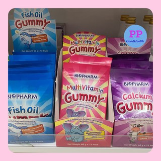 ภาพหน้าปกสินค้าBiopharm Gummy วิตามินเคี้ยวสำหรับเด็ก (ชมพู-วิตามินรวม/ม่วง-แคลเซียม/ฟ้า-น้ำมันปลา/ส้ม-วิตามินซี) ซึ่งคุณอาจชอบสินค้านี้