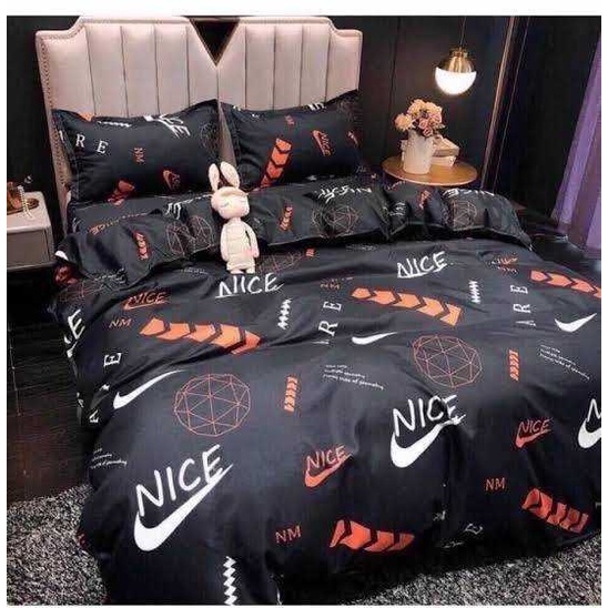 ผ้าปูที่นอนเกรดเอลายไนท์ Nice+ผ้านวม/ชุดเครื่องนอนลายไนท์ Nice มีทุก ...