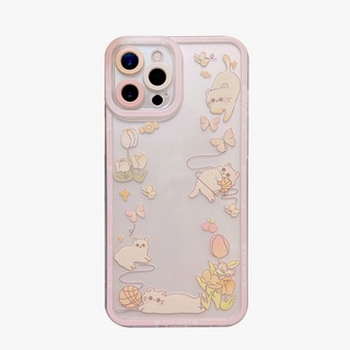 เคสโทรศัพท์มือถือแบบนิ่ม กันรอยเลนส์กล้อง ลายแมวเล่น สําหรับ Samsung Galaxy A03 A22 A31 A32 A02 M02 A03S A02S A21S A20S A10S A11 M11 A12 M12 A52 A52S A72 A51 A71 A50 A50S A30S A20 A30 A10 4G 5G