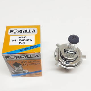 หลอดไฟ H4 12V 60/55W FORMULA 1หลอด ไฟหน้าH4