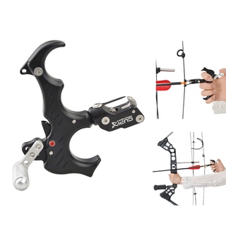 3/4 นิ้วยิงธนู Bow Release Aids Thumb Release Trigger อลูมิเนียมอัลลอยด์ Grip Caliper สำหรับ Compound Bow อุปกรณ์เสริม