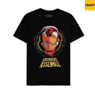 Power 7 shop ไอรอนแมน มาร์เวล เสื้อยืด Marvel Iron Man การ์ตูนลิขสิทธิ์แท้ รุ่น 0420-761