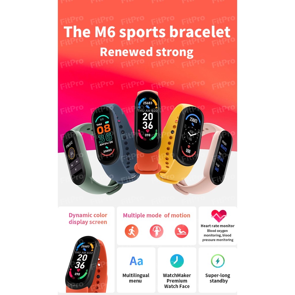 ภาพหน้าปกสินค้าสร้อยข้อมือสมาร์ท M4 กีฬานาฬิกาบลูทู ธ สมาร์ทวงแสดงสีสร้อยข้อมืออัตราการเต้นหัวใจกันน้ำสำหรับ IOS Android จากร้าน tam_nu บน Shopee