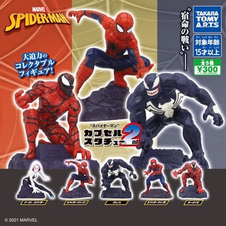 **ยกชุด 5 ตัวพร้อมส่ง**กาชาปองมาเวล สไปเดอร์แมน MARVEL SPIDER MAN V.2 ของแท้