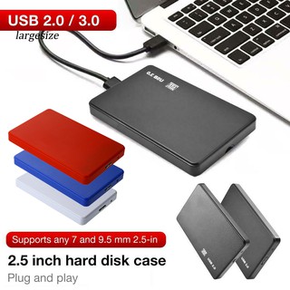Lar- กล่องฮาร์ดดิสก์มือถือ USB3.0 2.0 2.5 นิ้ว SATA HDD SSD สําหรับแล็ปท็อป