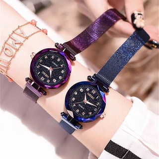 ภาพขนาดย่อของสินค้า88002นาฬิกาผู้หญิง Korea Style นาฬิกา ข้อมือ แฟชั่น สวย ดวงดาว ระยิบระยับ หน้าปัดกว้าง เห็นตัวเลขชัด