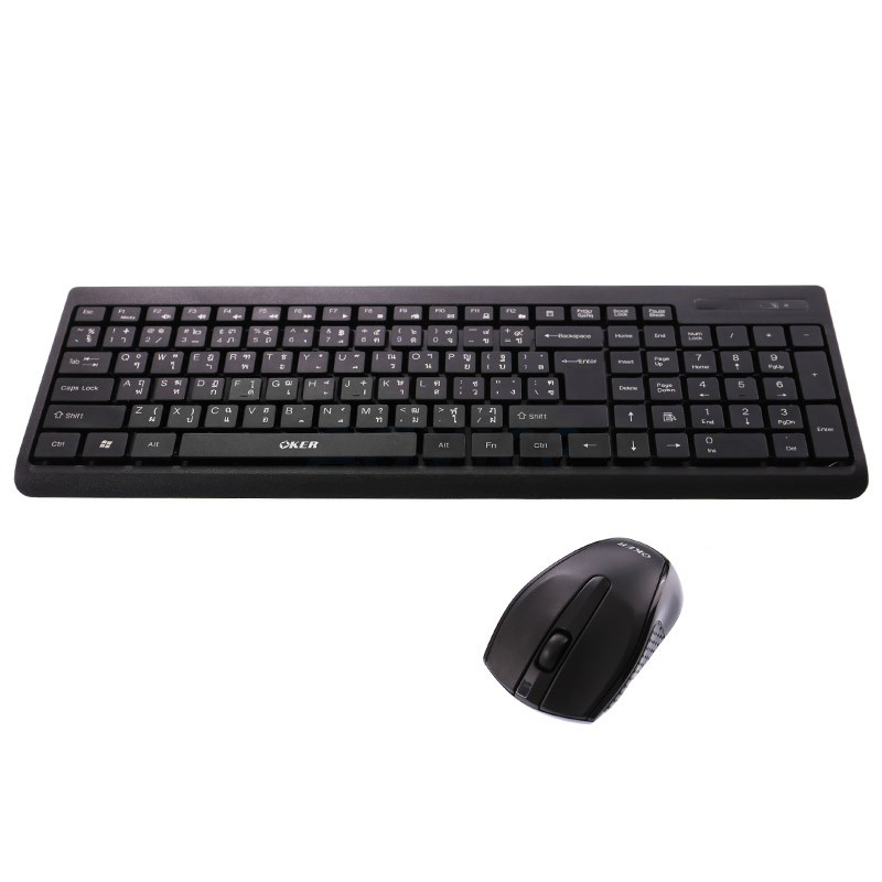 คีย์บอร์ด-amp-เมาส์-2in1-wireless-oker-g1000-black