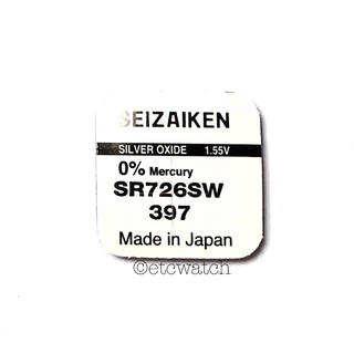 พร้อมส่ง&gt; ถ่านกระดุม Seizaiken SR726SW / 397 / 726 1 ก้อน