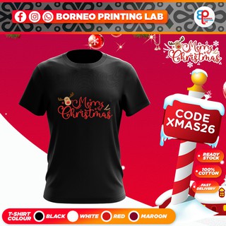 Christmas Design 26💥【Ready Stock】2021 T-Shirt Christmas Design Series | Baju Krismas | Couple T-Shirt | Unisexเสื้อยืดผ