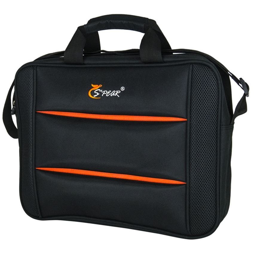 spear-กระเป๋าสะพายไหล่-ใส่โน๊ตบุ๊ค-laptop-ใส่เอกสาร-16-นิ้ว-รุ่น-bo33605-black-orange