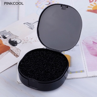 Pinkcool แปรงแต่งหน้า สีดํา ทําความสะอาด อายแชโดว์ ฟองน้ํา ทําความสะอาด แปรงแต่งหน้า กล่องเครื่องมือ