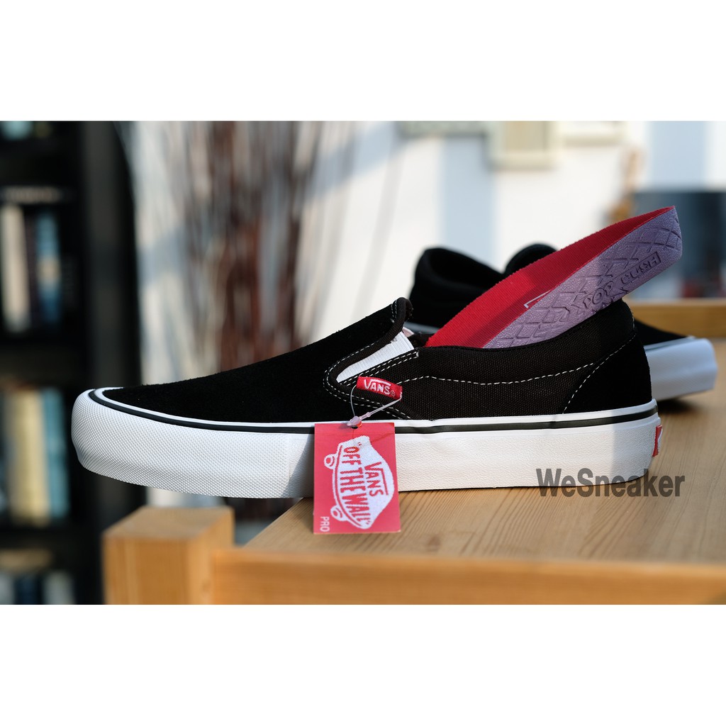 ภาพหน้าปกสินค้าVANS Slip-On (PRO) - Black/White รองเท้า VANS แท้ Authorized Dealer จากร้าน wesneaker บน Shopee