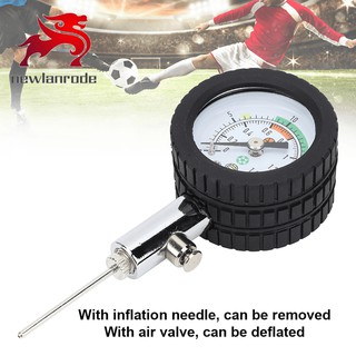 สินค้า ⭐สินค้ายอดนิยม Newlanrode อุปกรณ์เกจวัดความดันสําหรับลูกฟุตบอลบาสเก็ตบอล เกจจ์วัดลมบอล วัดความแข็งลูกบอล เหมาะสำหรับฟุตบอล วอลเล่ย์บอล บาสเก็ตบอล