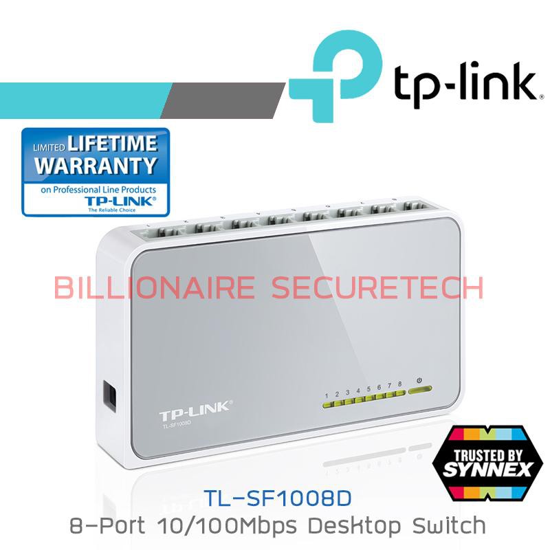 tp-link-tl-sf1008d-8-port-10-100mbps-desktop-switch-ประกัน-synnex