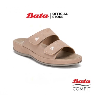 Bata Comfit บาจา คอมฟิต รองเท้าแตะเพื่อสุขภาพแบบสวม รองรับน้ำหนักเท้าได้ดี สูง 1 นิ้ว สำหรับผู้หญิง รุ่น Civet สีชมพู 6615542